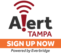 alert tampa signup button