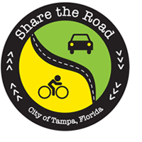 Share The Road Logo, City of Tampa, Florida