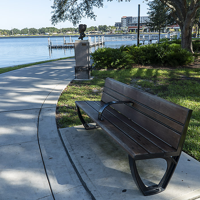 Waterfront benches