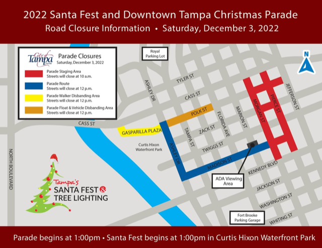 SantaFest Parade map