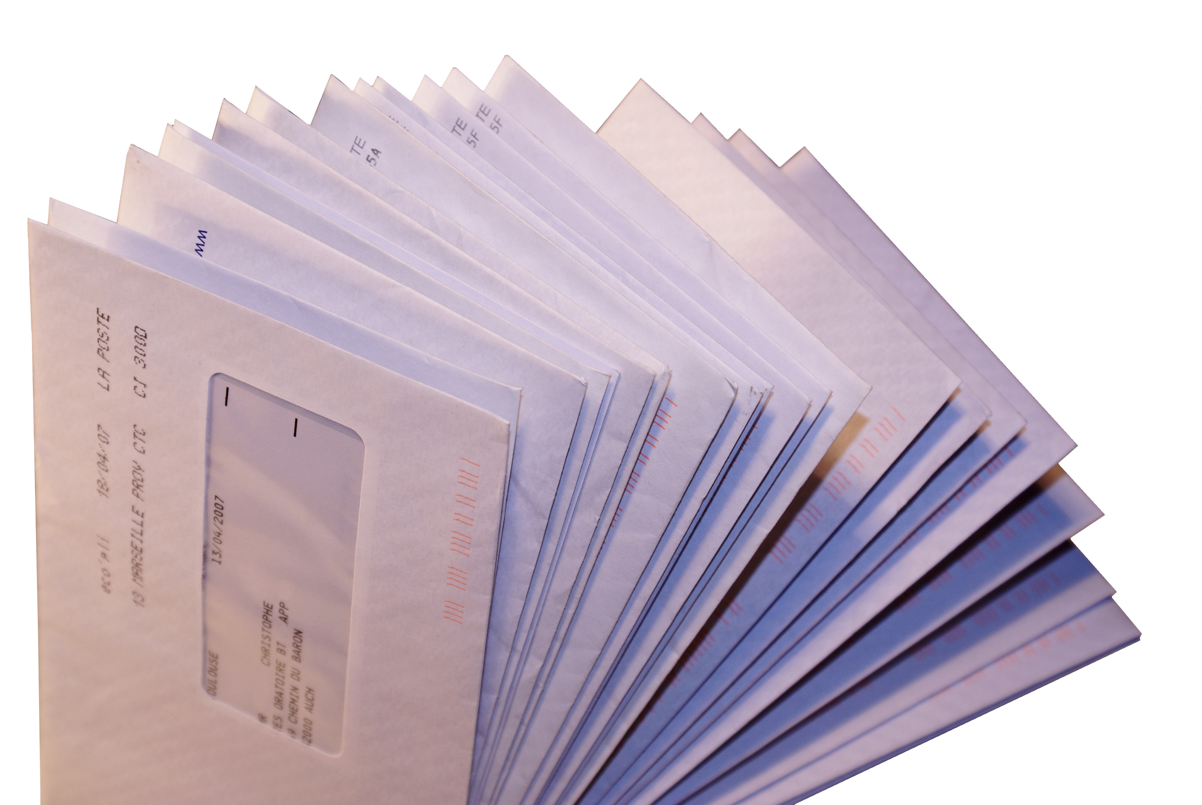 envelopes with plastic windows