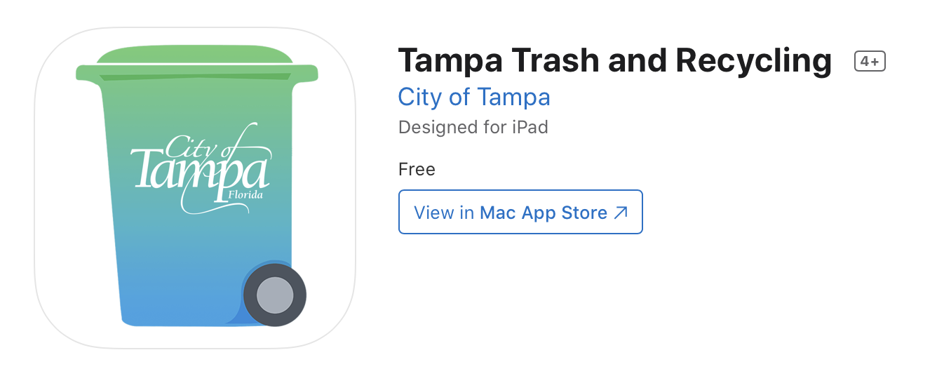 Tampa Trash App