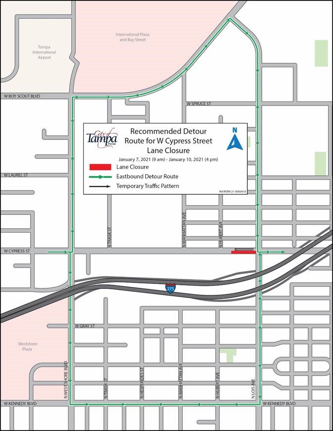 Traffic Advisory for January 6th Graphic