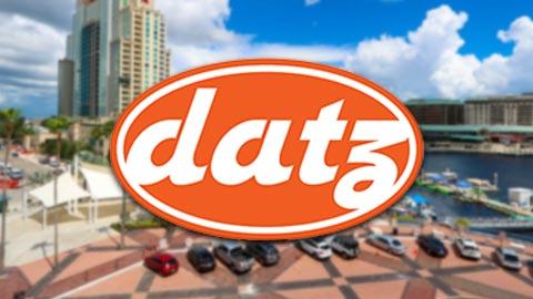 Datz logo in front of Sail Plaza