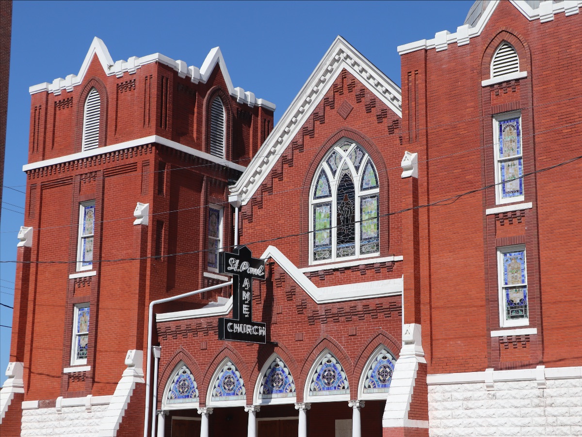 St. Paul African Methodist Episcopal Church, one of the longest standing, and most important African American churches in Tampa, is now a part of Soulwalk.