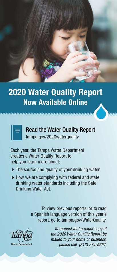 2020 Water Quality Report Bill Insert-English