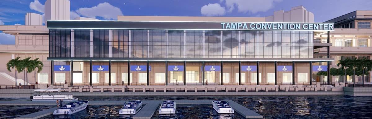 Rendering of new Tampa Convention Center facade
