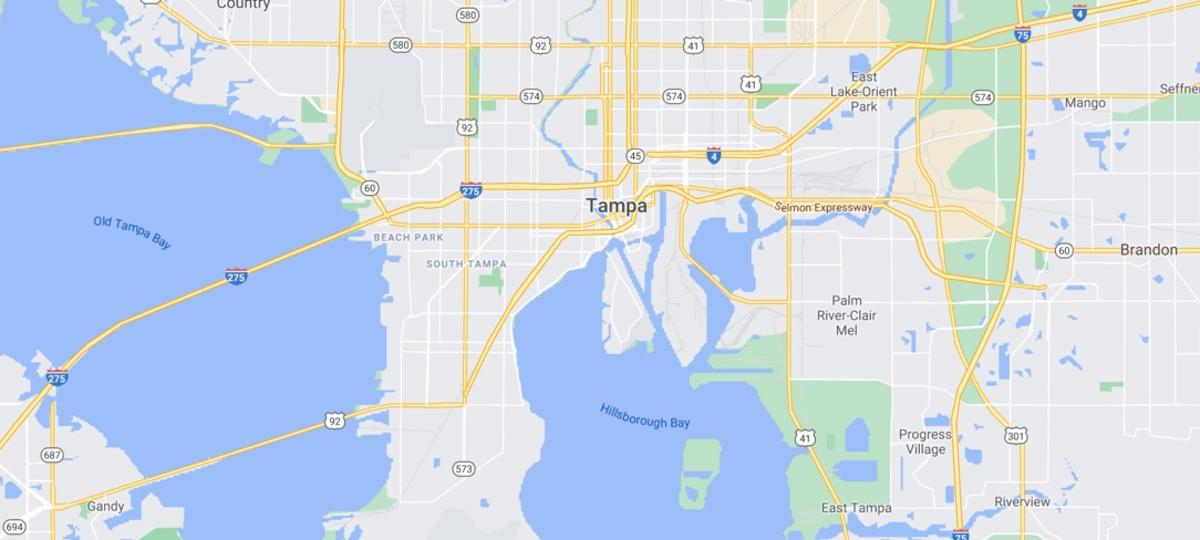 map of tampa