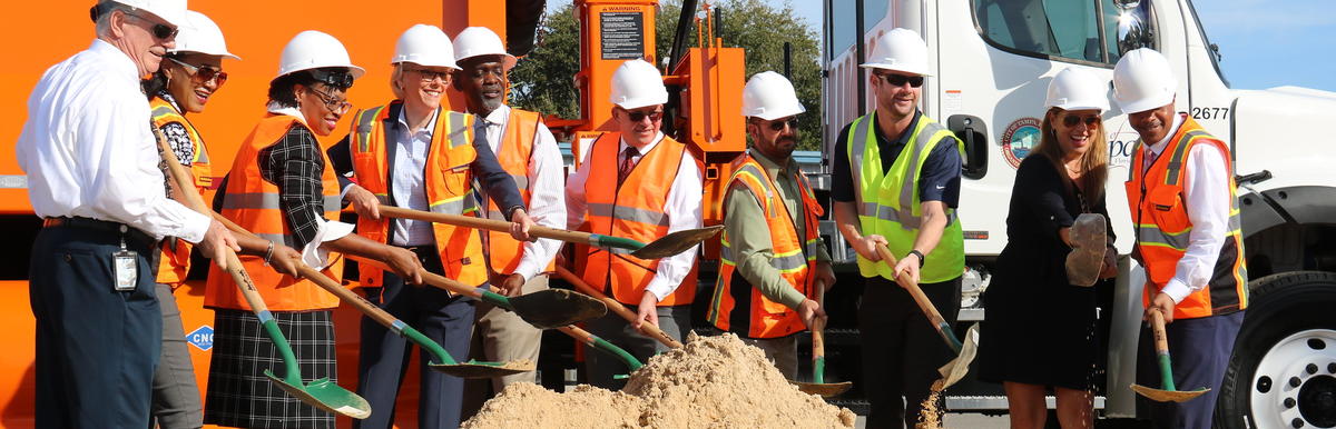 Ground Breaking for Utilities Project