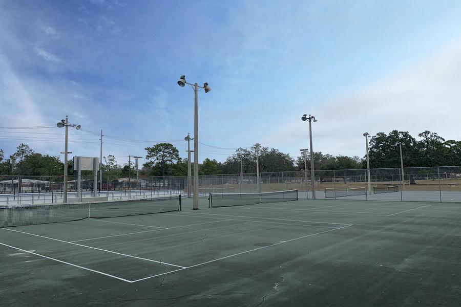 Court View of Rowlett tennis courts