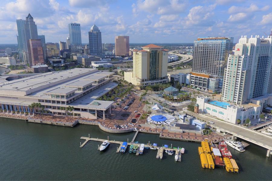 Tampa Convention Center and marina