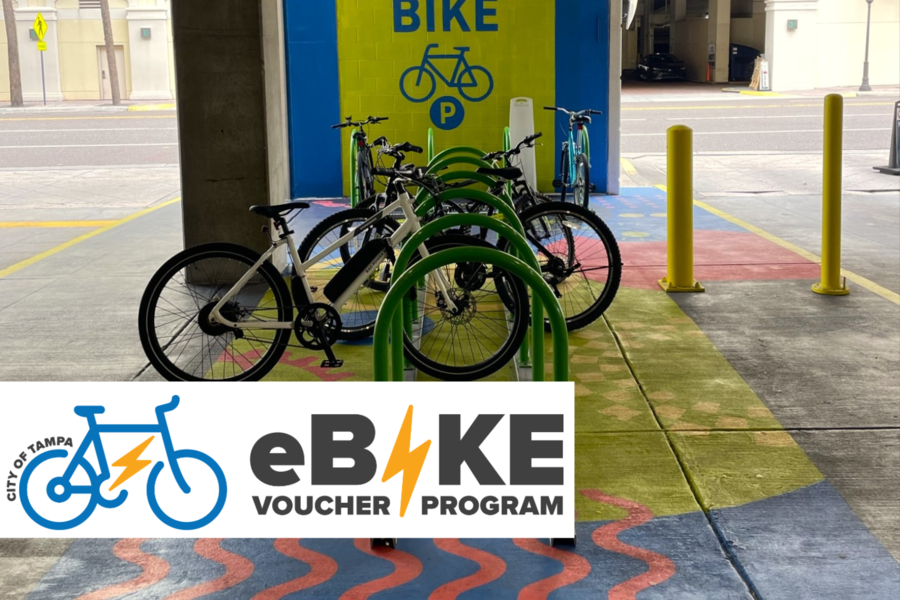 Cover page of the City of Tampa eBike Voucher Program, Program Information Packet