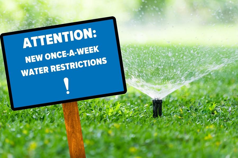 Attention: New once-a-week water restrictions