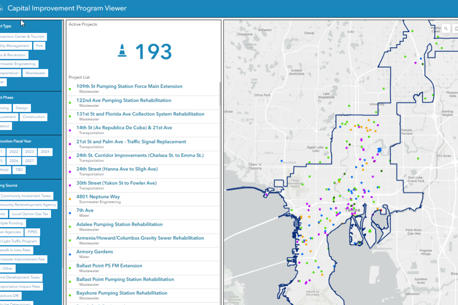 Capital Improvement Projects Map Viewer