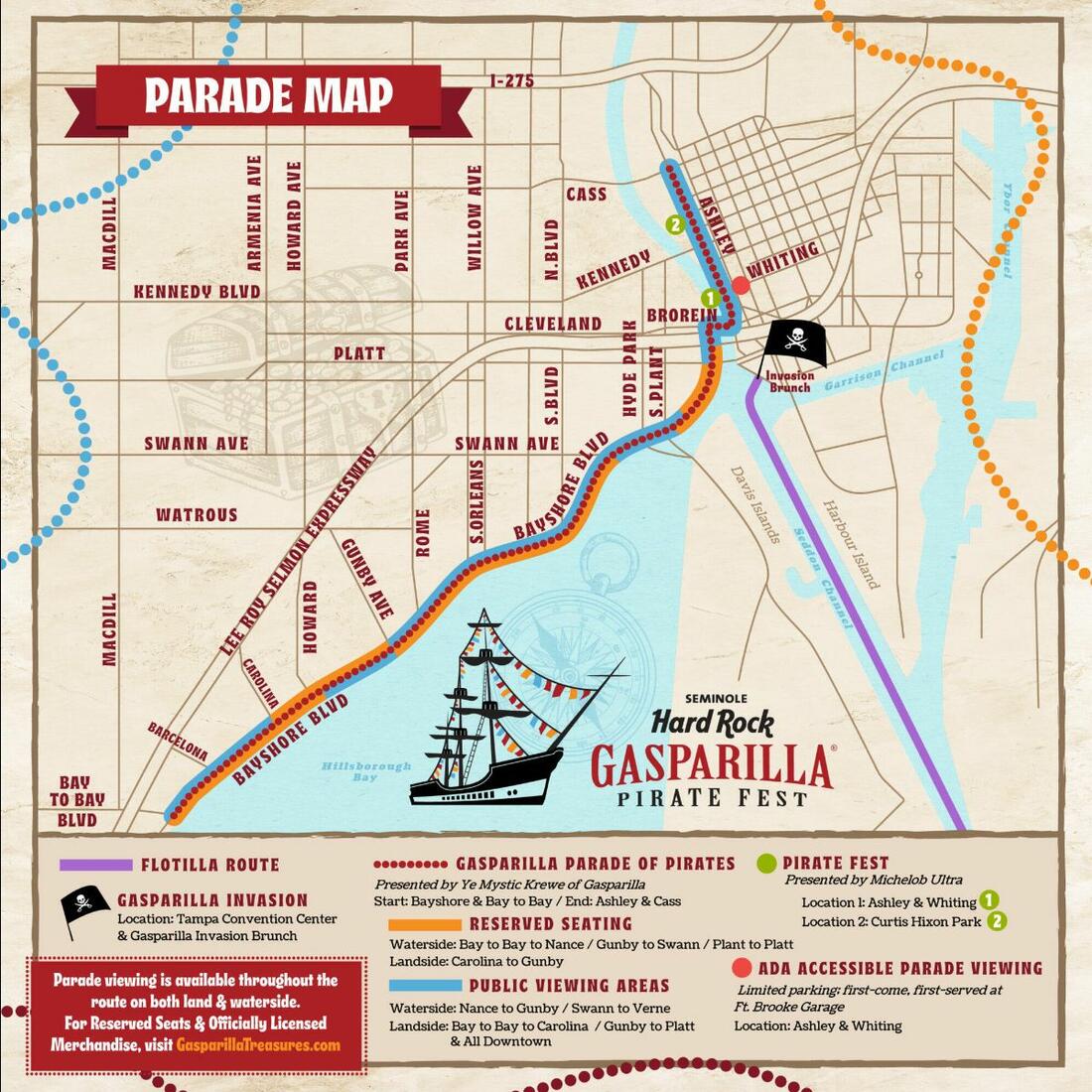 Steer Clear o' Trouble: Gasparilla Parade Day Road Closures | City
