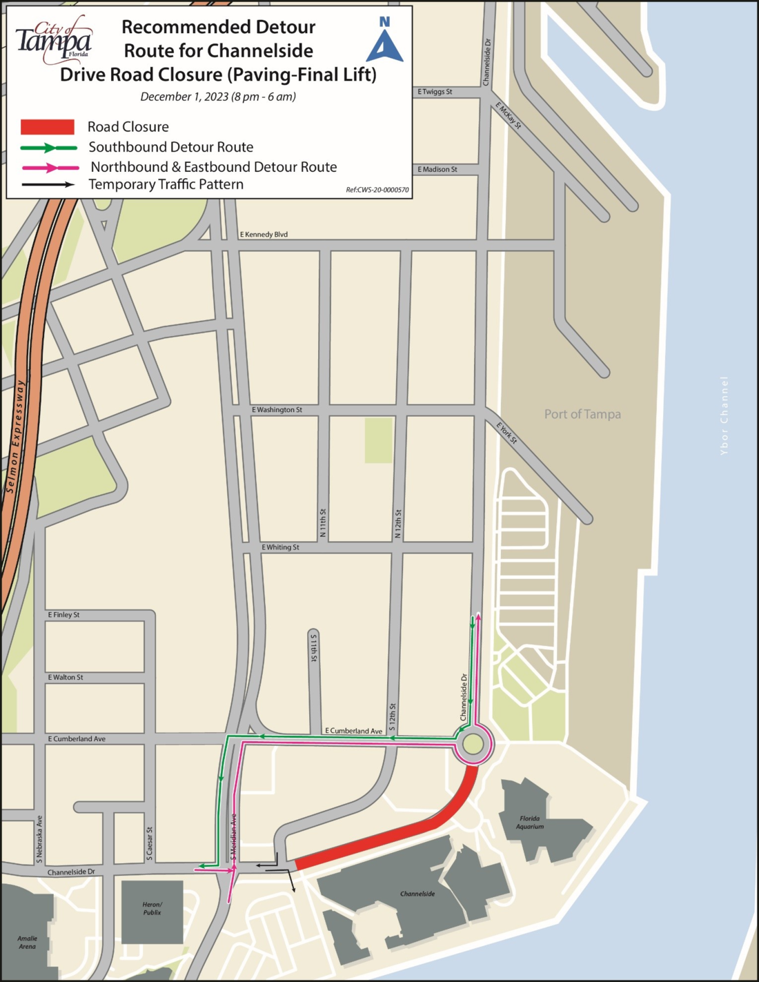 road closure map