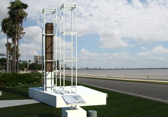 9/11 World Trade Center Artifact located at Bayshore &amp; Bay to Bay