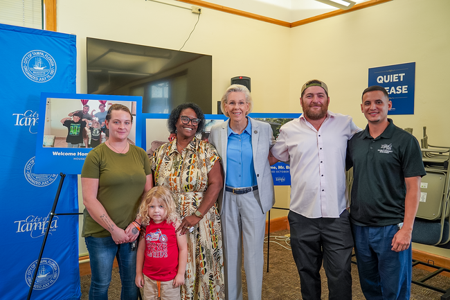 The City of Tampa hosted a press conference highlighting its Homeless Outreach Team in August 2025. A Tampa family left homeless from Hurricanes Milton and Helene were aided by the team