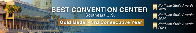 Best Convention Center, gold medal winner, Southern U.S. 3rd consecutive year.