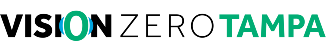 Vision Zero Tampa logo with stylized text.