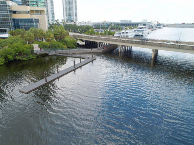 Tampa Riverwalk Extension at Beneficial Drive Bridge Feasibility Study Report