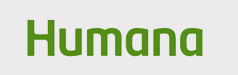 Humana logo in green text.