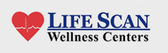 Life Scan Wellness Centers logo with a heart graphic.