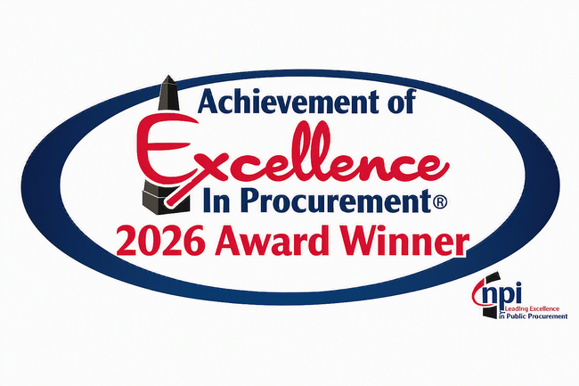 2026 Award Winner badge for Excellence in Procurement, featuring NPI logo.
