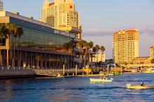 The Tampa Convention Center held a ribbon-cutting ceremony for its new expansion over the Tampa Riverwalk.