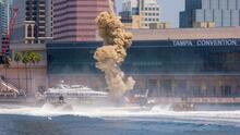 SOF Week's capabilities demonstration includes loud noises and simulated explosions. Pictured is the last demonstration in 2024.
