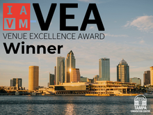 Tampa Convention Center is just one of five venues globally to win the 2026 Venue Excellence Award from the International Association of Venue Managers.