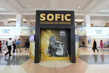 SOFIC exhibit at the Tampa Convention Center directs people words the main exhibit hall.