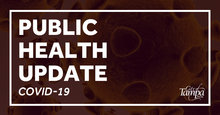 Graphic that says "Public health update"