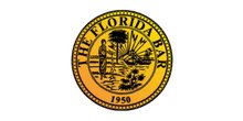 the florida bar logo/seal on a white background