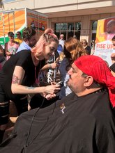 Gasparilla Pirates Shave their Beards for Cancer and Invite Kids to be Pirates for a Day