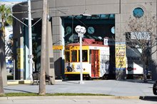 Tampa Streetcar at Dick Greco Plaza