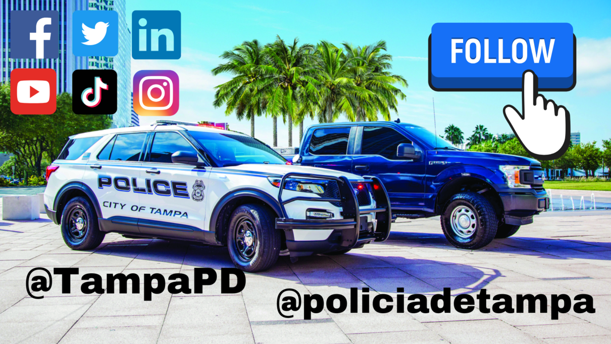 Follow @TampaPD on social media