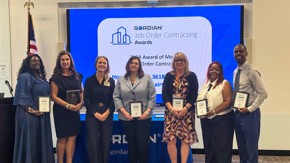 HCD Awarded 2024 Award of Merit in Job Order Contracting by Gordian for a Housing Rehabilitation Project.