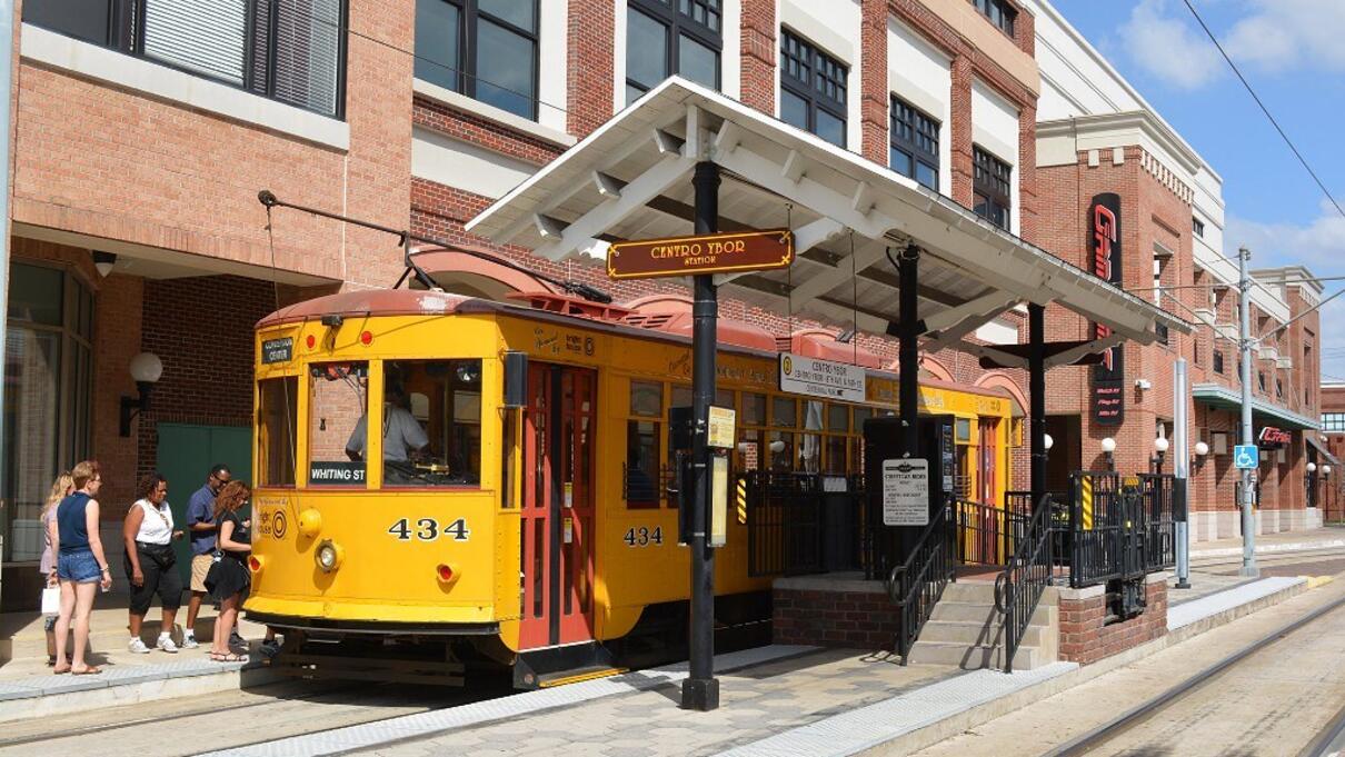 Streetcar at Centro Ybor