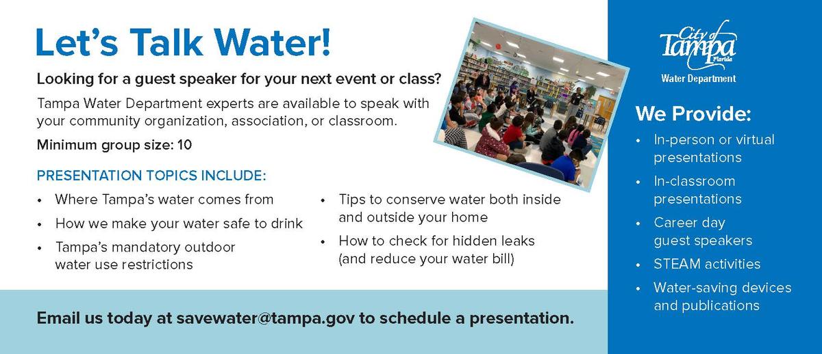 Request a Water Department speaker