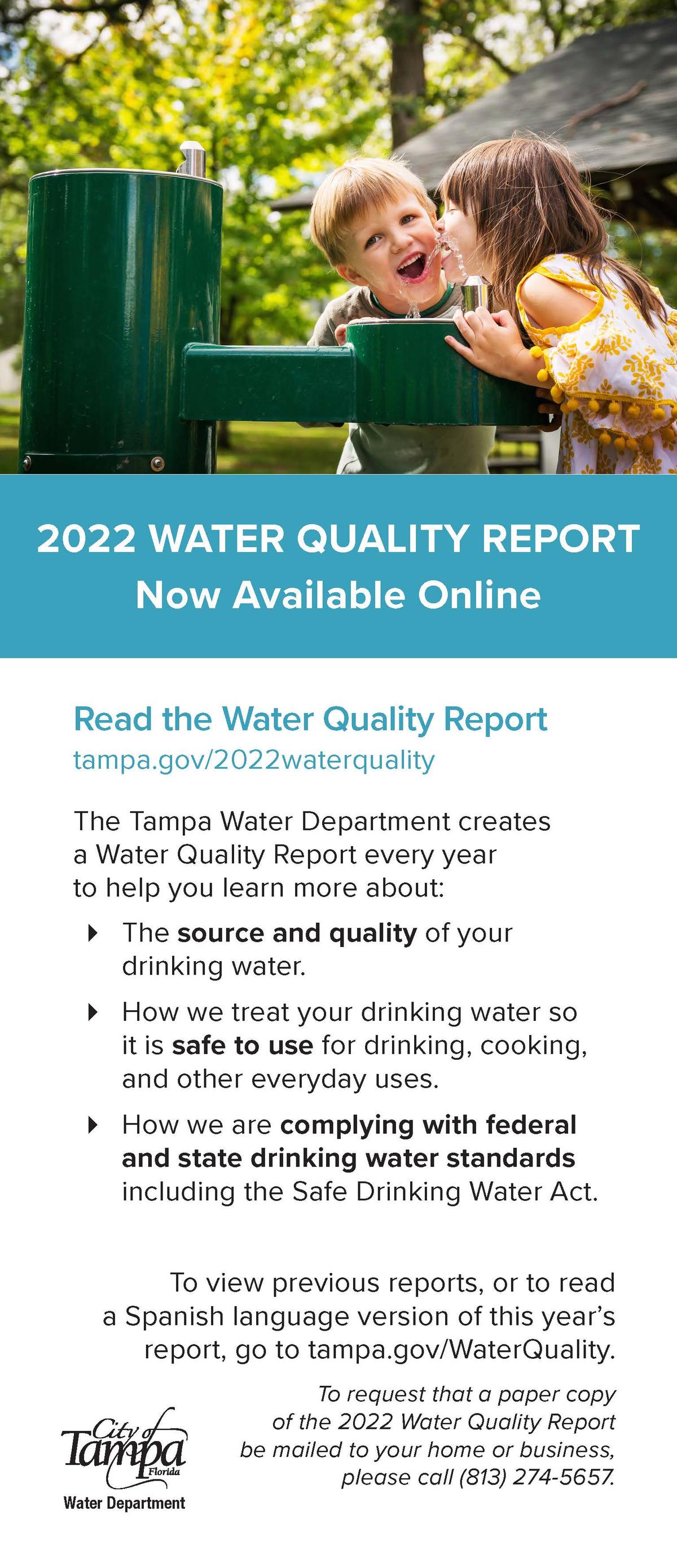 Latest Water Quality Report available 