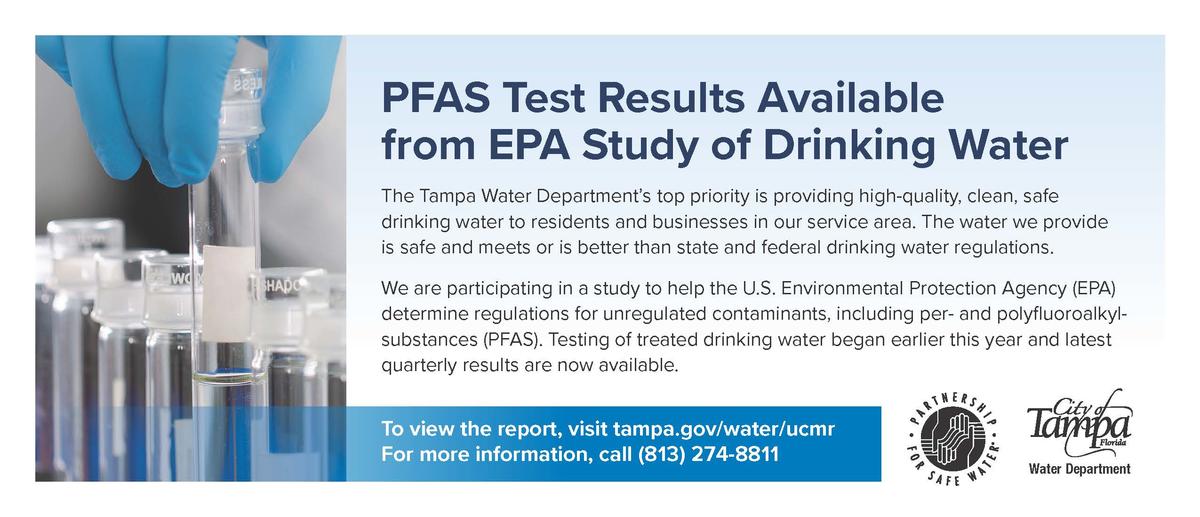 PFAS test results available. 